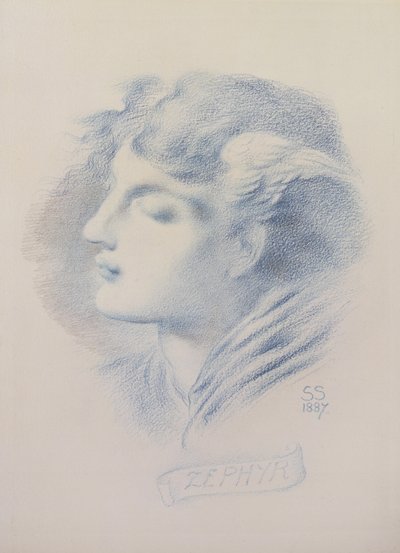 Zephyr, 1887 von Simeon Solomon